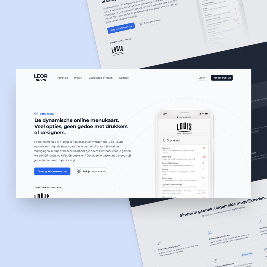 LEQR menu